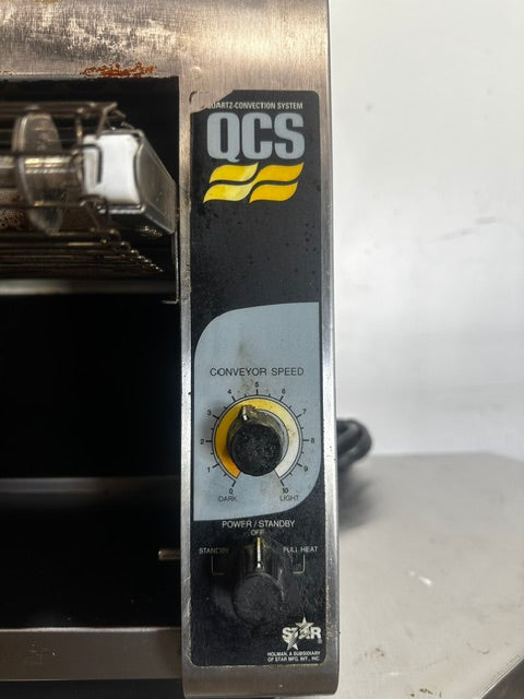 "STAR HOLMAN QCS-1-350" COUNTERTOP ELECTRIC CONVEYOR BUN/BREAD TOASTER,120V 1PH
