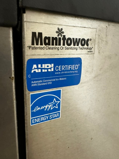 MANITOWOC IB0696YC-161 HALF DICE CUBE ICE MACHINE 560-640LB/24HR 1ph 115v