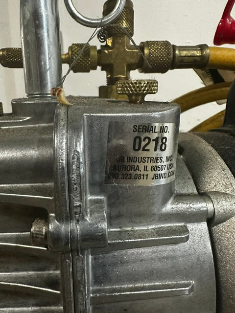 "JB INDUSTRIES" DV-85N 3 CFM PLATINUM VACCUM PUMP, 115V 1 PH