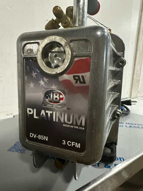 "JB INDUSTRIES" DV-85N 3 CFM PLATINUM VACCUM PUMP, 115V 1 PH
