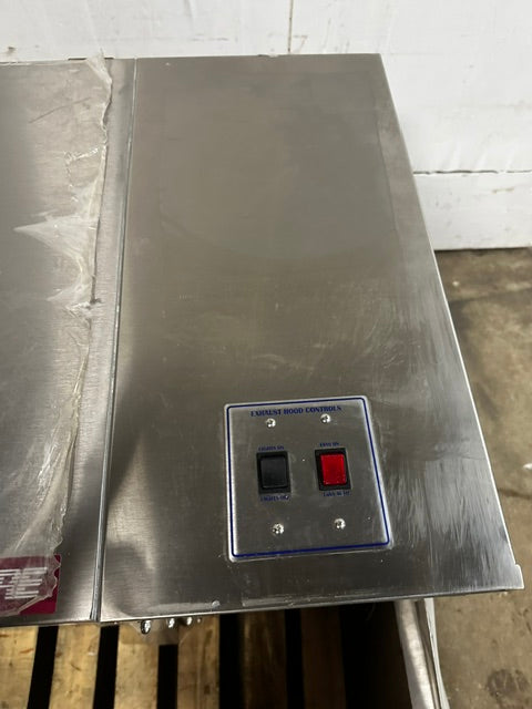 CAPTIVEAIRE SYSTEM 3624 ND-1 S.S TYPE I 48"W WALL EXHAUST HOOD, (OPEN BOX)