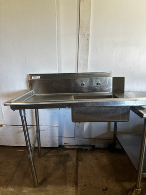 "REGENCY 600DDTY8 LFT" H.D COM S.S LEFTSIDE DIRTY TABLE W/SINK FOR DISHWSHER