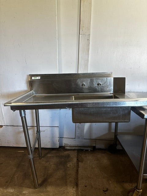 "REGENCY 600DDTY8 LFT" H.D COM S.S LEFTSIDE DIRTY TABLE W/SINK FOR DISHWSHER