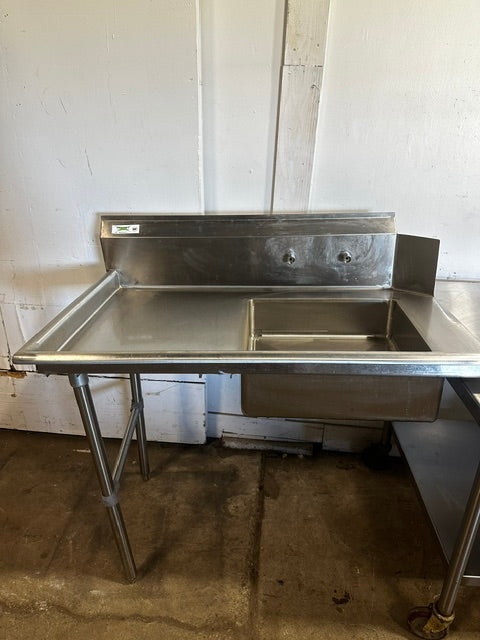 "REGENCY 600DDTY8 LFT" H.D COM S.S LEFTSIDE DIRTY TABLE W/SINK FOR DISHWSHER