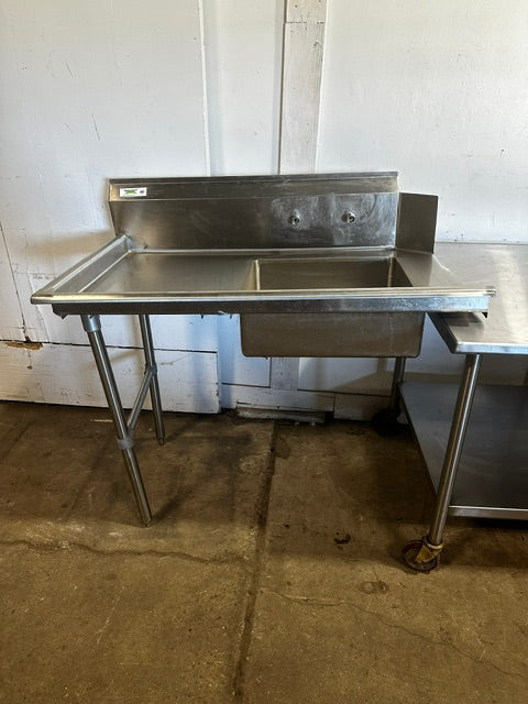 "REGENCY 600DDTY8 LFT" H.D COM S.S LEFTSIDE DIRTY TABLE W/SINK FOR DISHWSHER