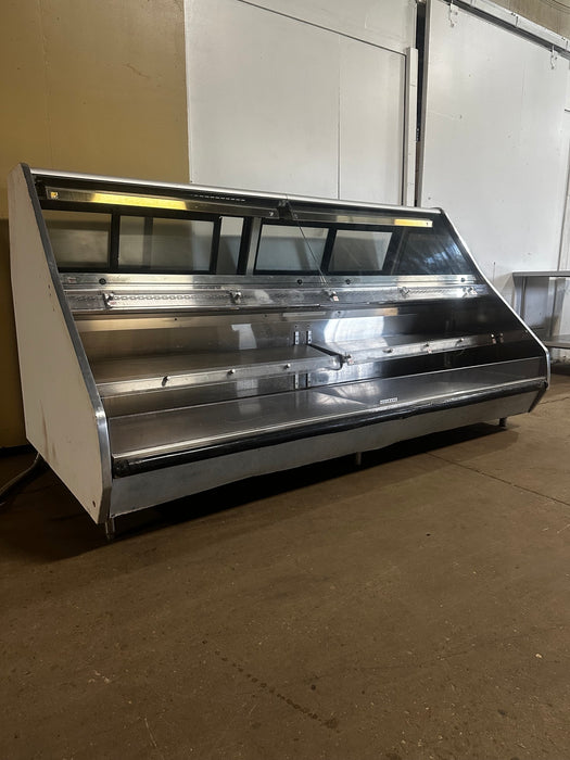 "HUSSMANN R3H-HF-8" H.D COMM DUAL SERVICE HOT FOOD DISPLAY CASE 98"W, 3PH