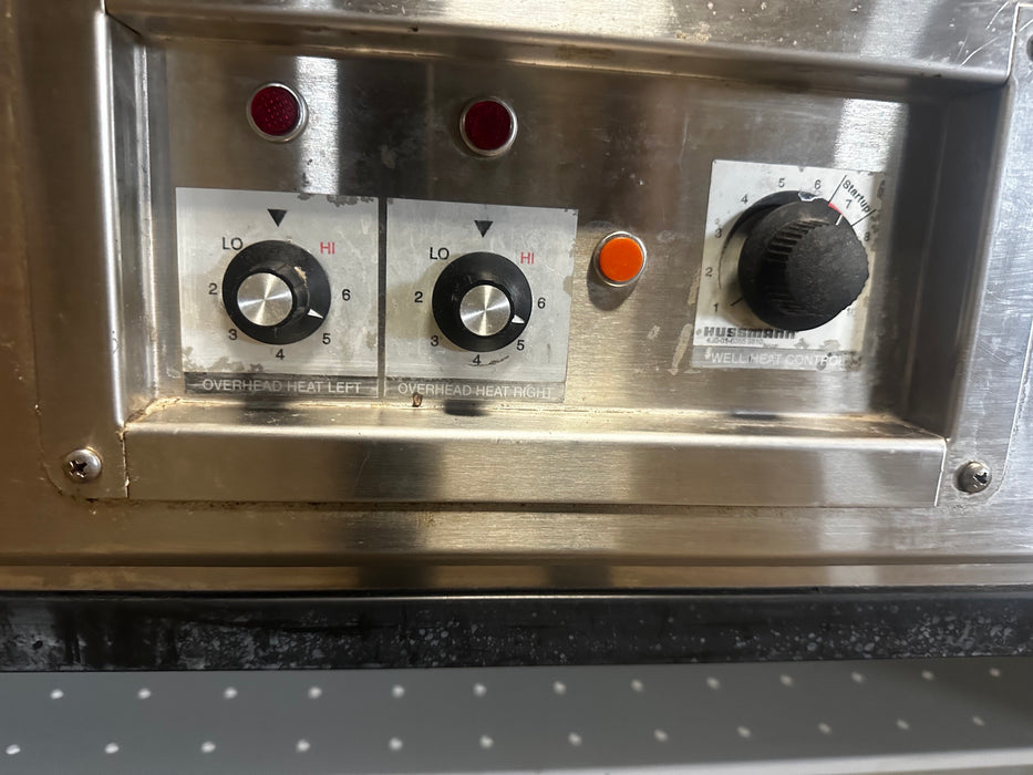 "HUSSMANN R3H-HF-8" H.D COMM DUAL SERVICE HOT FOOD DISPLAY CASE 98"W, 3PH