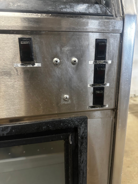 "HUSSMANN R3H-HF-8" H.D COMM DUAL SERVICE HOT FOOD DISPLAY CASE 98"W, 3PH