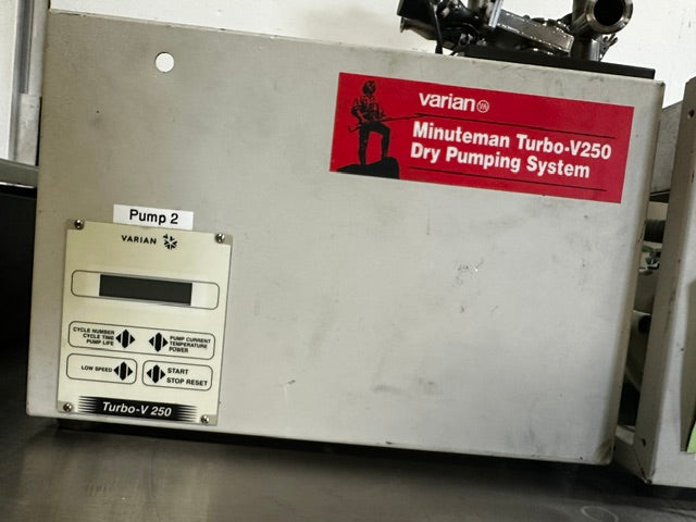 VARIAN MINUTEMAN TURBO-V 250 DRY VACUUM W/GAST 87R647 FROM UNIVERSITY - Second Life-Equipment-#collection_name#