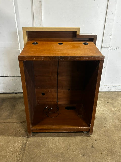 PORTABLE WOODEN LECTERN/PODIUM 49"H x 34"W x 26"D CUSTOM BUILD - Second Life-Equipment-#collection_name#