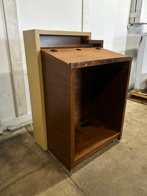 PORTABLE WOODEN LECTERN/PODIUM 49"H x 34"W x 26"D CUSTOM BUILD - Second Life-Equipment-#collection_name#