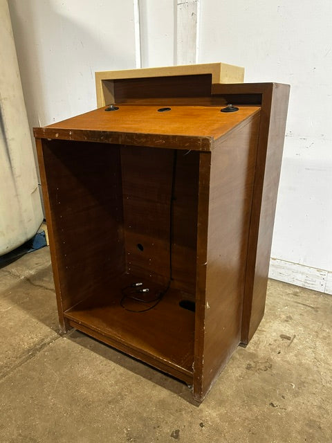PORTABLE WOODEN LECTERN/PODIUM 49"H x 34"W x 26"D CUSTOM BUILD - Second Life-Equipment-#collection_name#