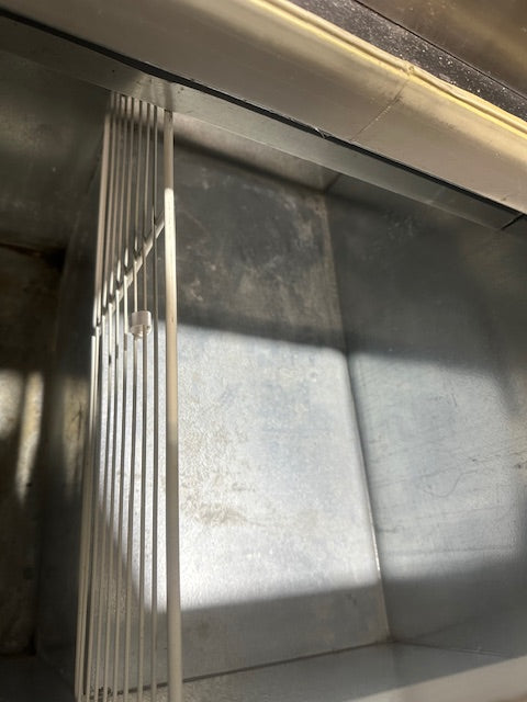 "MASTER-BILT"COMMERCIAL FLIP LID ICE CREAM DIPPING CABINET W/ TOPPING/SYRUP RAIL