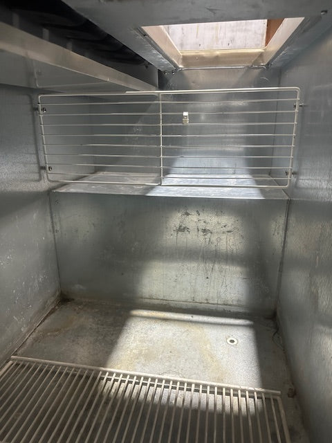 "MASTER-BILT"COMMERCIAL FLIP LID ICE CREAM DIPPING CABINET W/ TOPPING/SYRUP RAIL