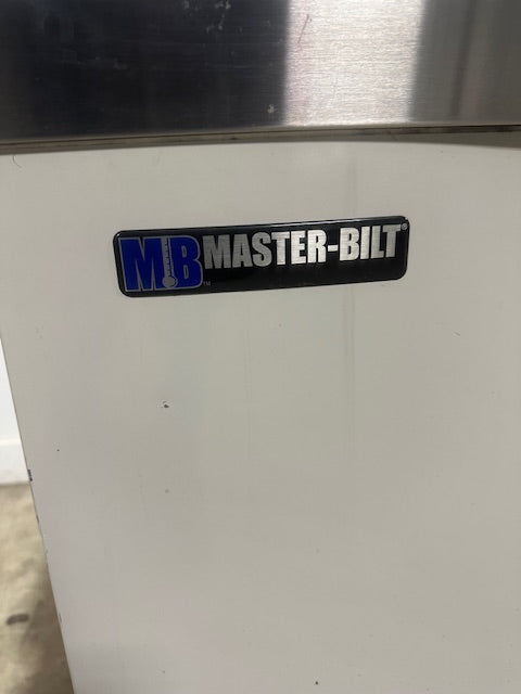 "MASTER-BILT"COMMERCIAL FLIP LID ICE CREAM DIPPING CABINET W/ TOPPING/SYRUP RAIL