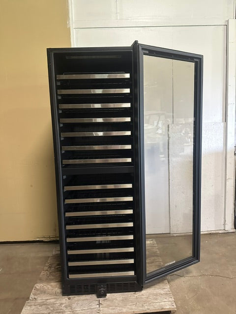 "VINOTEMP EL-142TSST" COMMERCIAL 155- BOTTLE DUAL ZONE LIGHTED WINE COOLER ,1PH