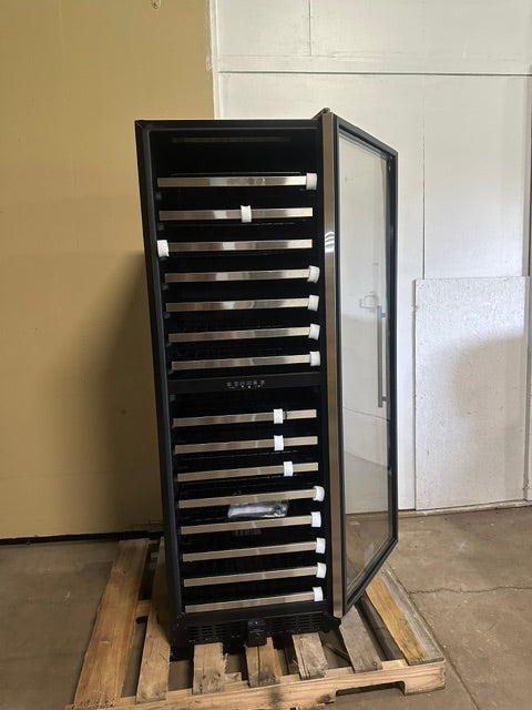 "VINOTEMP EL-142SDST" COMMERCIAL 155- BOTTLE DUAL ZONE LIGHTED WINE COOLER ,1PH