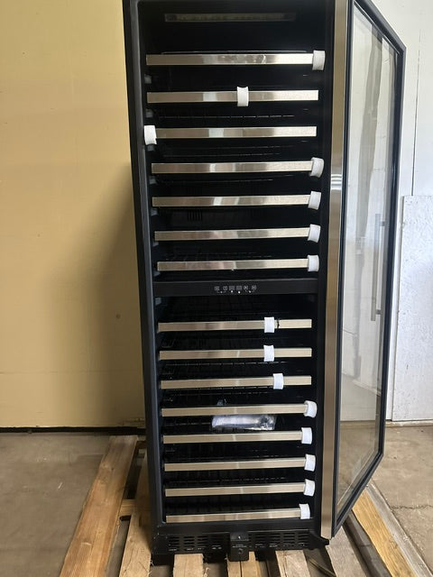 "VINOTEMP EL-142SDST" COMMERCIAL 155- BOTTLE DUAL ZONE LIGHTED WINE COOLER ,1PH