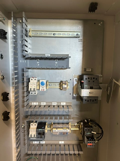 X-bar Automation electrical control drive servo panel with a E308M heat exchange