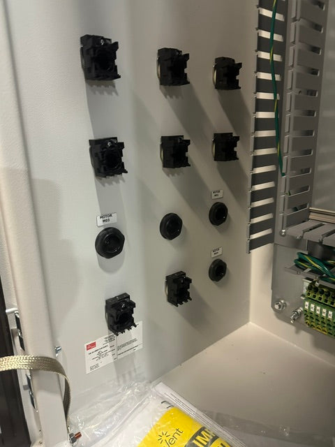 X-bar Automation electrical control drive servo panel with a E308M heat exchange