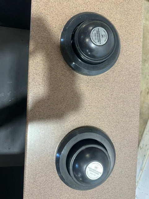H.D COMMERCIAL BEVERAGE / SOUP STATION W/ SPRING LOADED CUP HOLER ON CASTER, ADJUSTABLE SNEEZE GUARD ,NSF