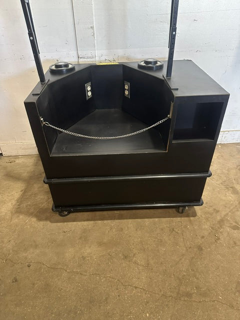 H.D COMMERCIAL BEVERAGE / SOUP STATION W/POWER OUTLET  SPRING LOADED CUP HOLER ADJUSTABLE SNEEZE GUARD