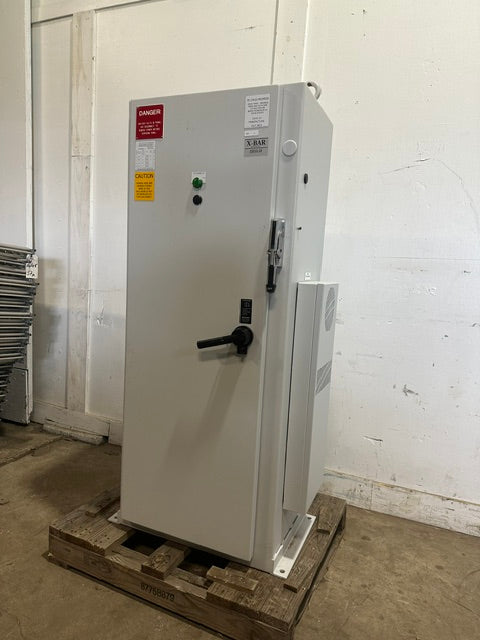 X-bar Automation electrical control drive servo panel with a E308M heat exchange