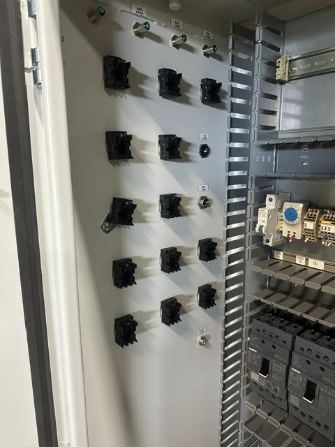 X-bar Automation electrical control drive servo panel with a E308M heat exchange