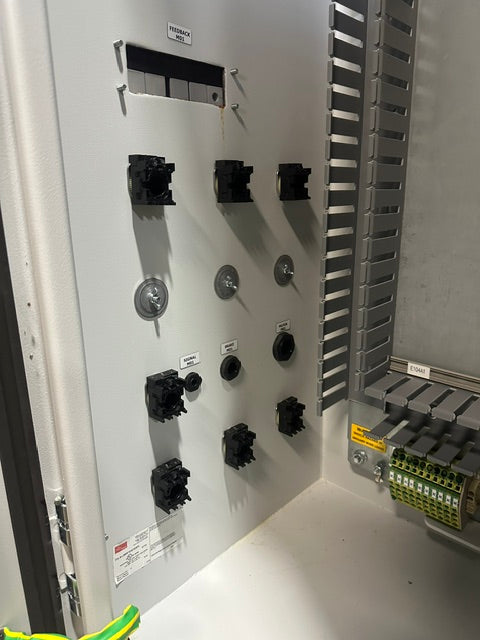 X-bar Automation electrical control drive servo panel with a E308M heat exchange