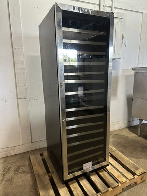"VINOTEMP EL-142SDST" COMMERCIAL 155- BOTTLE DUAL ZONE LIGHTED WINE COOLER ,1PH