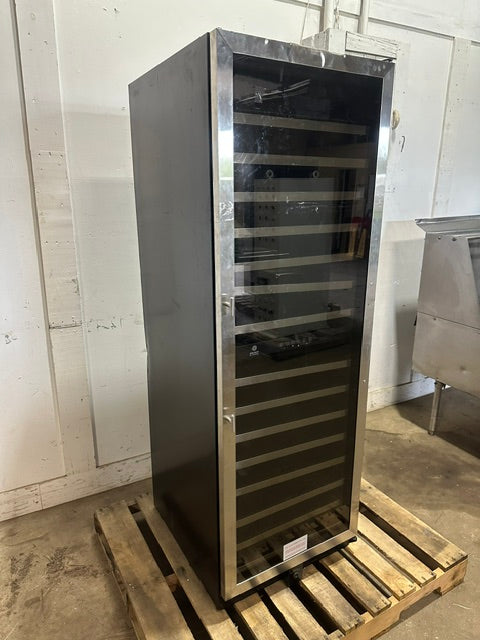 "VINOTEMP EL-142SDST" COMMERCIAL 155- BOTTLE DUAL ZONE LIGHTED WINE COOLER ,1PH