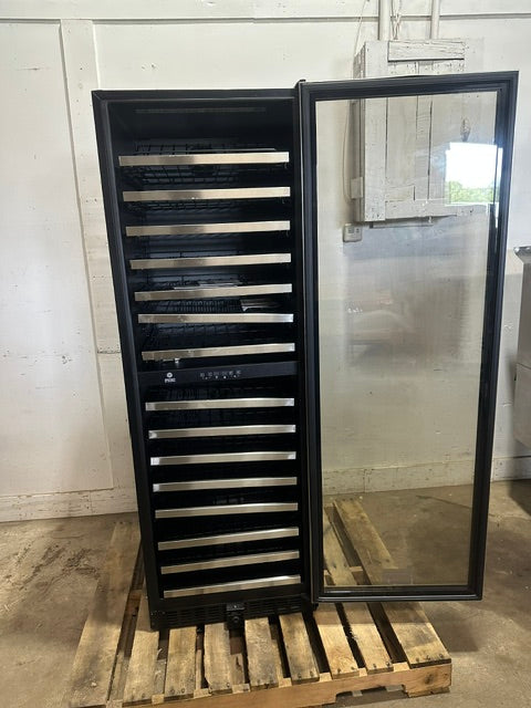 "VINOTEMP EL-142SDST" COMMERCIAL 155- BOTTLE DUAL ZONE LIGHTED WINE COOLER ,1PH