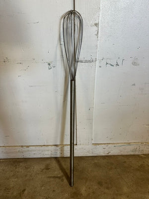 HEAVY DUTY COMMERCIAL STAINLESS STEEL48"L WHISK FOR MIXER, BAKERY USED