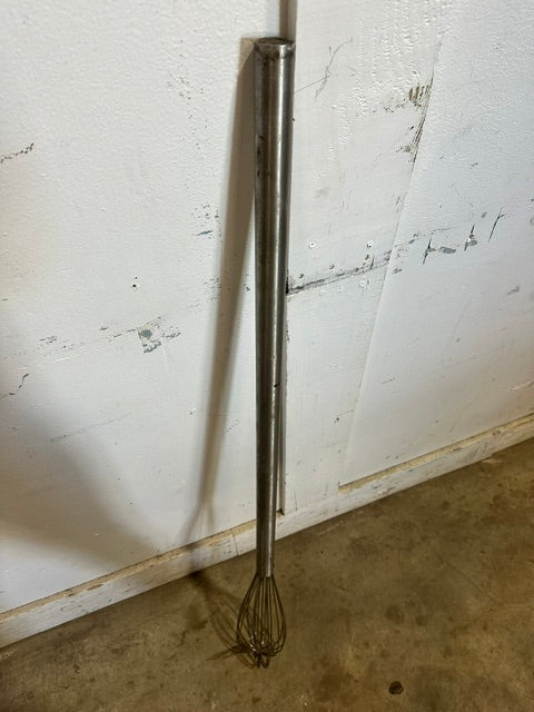 HEAVY DUTY COMMERCIAL STAINLESS STEEL48"L WHISK FOR MIXER, BAKERY USED