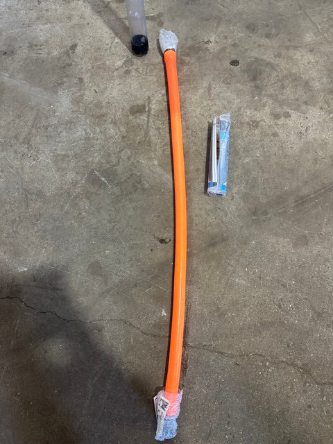 BK RESOURCES BKG-GHC-7548 COMMERCIAL GRADE 48"L BY 3/4"D GAS HOSE CONNECTION KIT