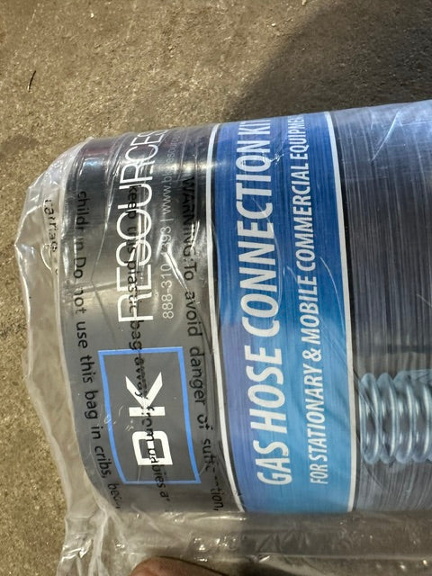 BK RESOURCES BKG-GHC-7548 COMMERCIAL GRADE 48"L BY 3/4"D GAS HOSE CONNECTION KIT