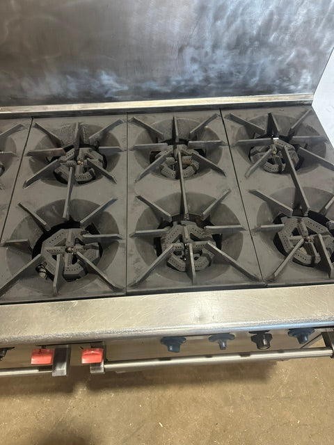 "GARLAND PX-10-2626"H.D COMMERCIAL N GAS 10 BURNER STOVE WITH STANDARD OVEN,NSF - Second Life-Equipment-#collection_name#
