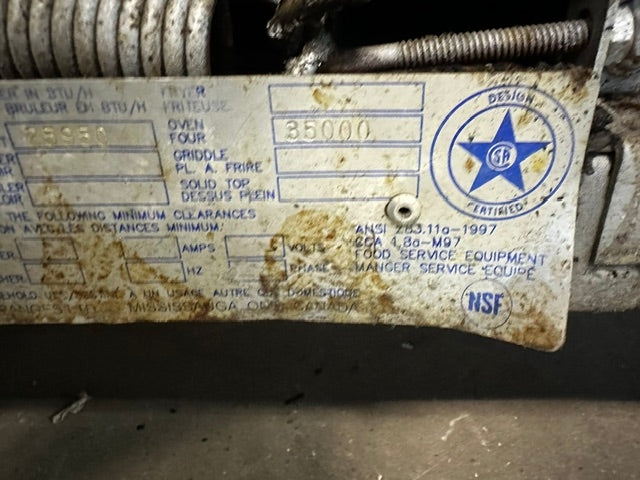 "GARLAND PX-10-2626"H.D COMMERCIAL N GAS 10 BURNER STOVE WITH STANDARD OVEN,NSF - Second Life-Equipment-#collection_name#