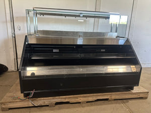 "HUSSMANN R3-P-6HW-DS-R" 74"W 4 HOT WELL BOTTOM REMOTE REFRIGERATED CASE 1PH