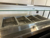 "HUSSMANN R3-P-6HW-DS-R" 74"W 4 HOT WELL BOTTOM REMOTE REFRIGERATED CASE 1PH - Second Life-Equipment-#collection_name#