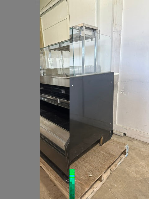 "HUSSMANN R3-P-6HW-DS-R" 74"W 4 HOT WELL BOTTOM REMOTE REFRIGERATED CASE 1PH - Second Life-Equipment-#collection_name#