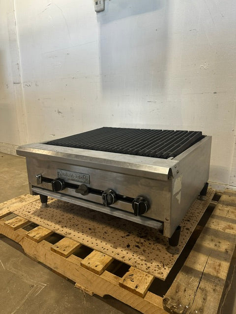 "AMERICAN RANGE GAS 5 BURNER commercial RADIANT CHARBROILER W/ GREASE PAN - Second Life-Equipment-#collection_name#