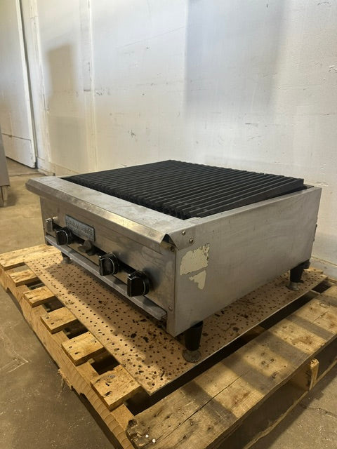 "AMERICAN RANGE GAS 5 BURNER commercial RADIANT CHARBROILER W/ GREASE PAN - Second Life-Equipment-#collection_name#