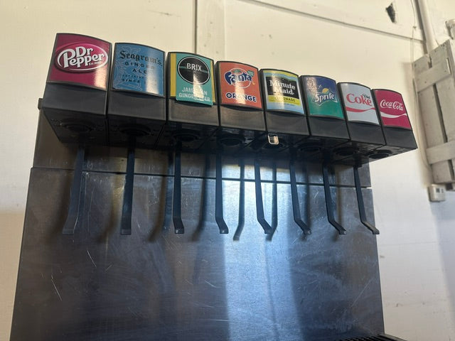 "CORNELIUS CB2323-AK"COMMERCIAL 8 HEADS SODA MACHINE W/ ICE BIN 115V