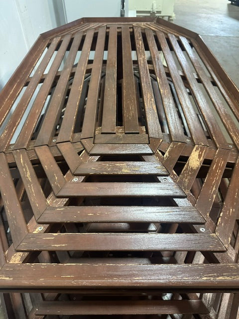 "CMS" 4 TIERS WOODEN DRY FOOD DISPLAY STAND 49"H x 79"W x 52"D