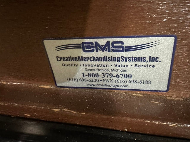 "CMS" 4 TIERS WOODEN DRY FOOD DISPLAY STAND 49"H x 79"W x 52"D