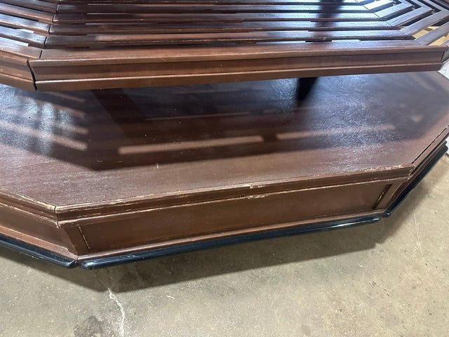 "CMS" 4 TIERS WOODEN DRY FOOD DISPLAY STAND 49"H x 79"W x 52"D