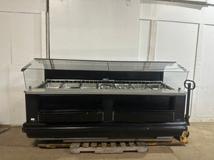 "HUSSMANN IM-04-I8-FR"H.D COMMERCIAL 98"W 7WELL REFRIGERATED DISPALY CASE 1PH