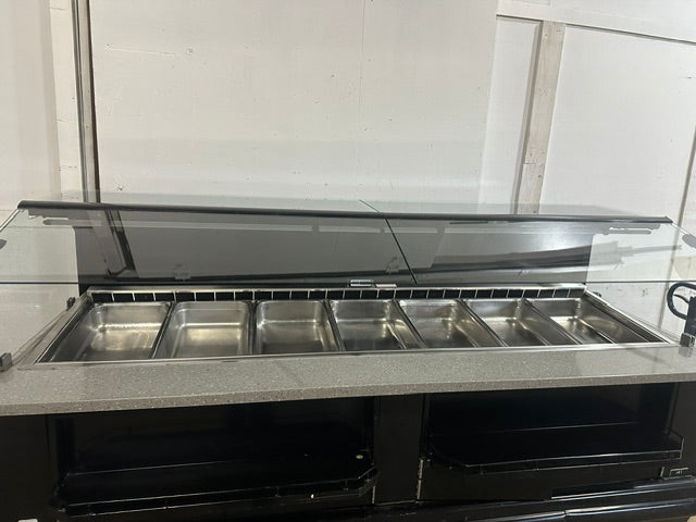 "HUSSMANN IM-04-I8-FR"H.D COMMERCIAL 98"W 7WELL REFRIGERATED DISPALY CASE 1PH