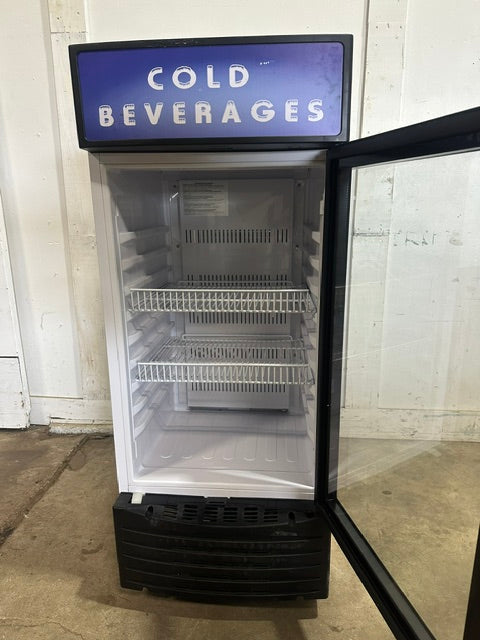 "AVANTI BCC6Q1BG"&nbsp; LED LIGHTED BEVERAGE DISPLAY COOLER/REFRIGERATOR, 115V 1PH